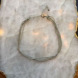 MULTI STRAND Silver Layering Necklace!